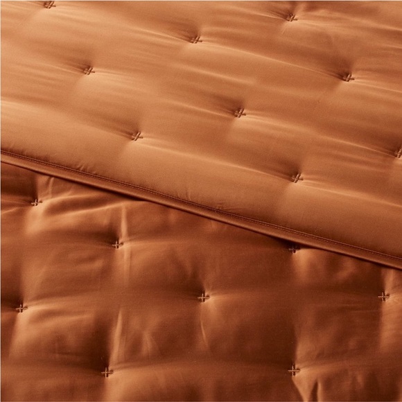 THRESHOLD NWT tencel comforter & sham set -copper -full/queen - Picture 3 of 9